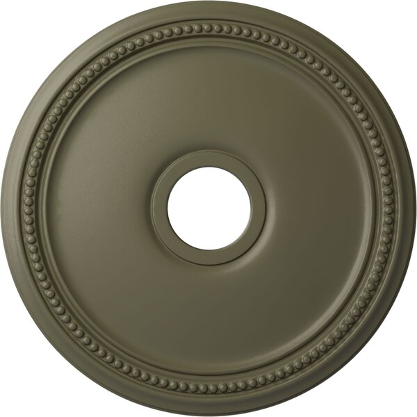 Ekena Millwork Diane Ceiling Medallion (Fits Canopies up to 5 3/8"), 18"OD x 3 5/8"ID x 1 1/8"P, Spartan Stone CM18DISSF - main